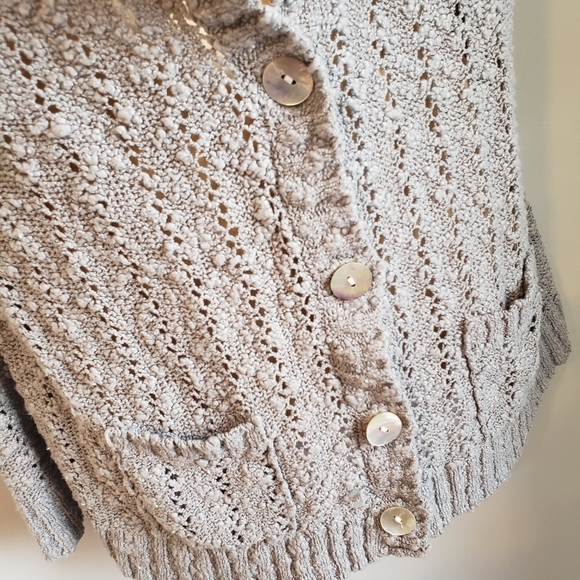 MKM Gray hooded sweater cardigan with pockets - Picture 2 of 8